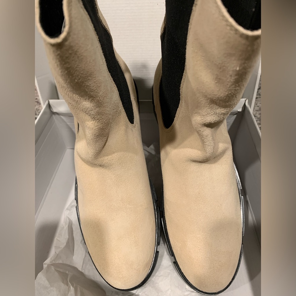 CRUZA TENDENCIA Made in Portugal Chelsea Suede Leather Boots - Picture 7 of 17